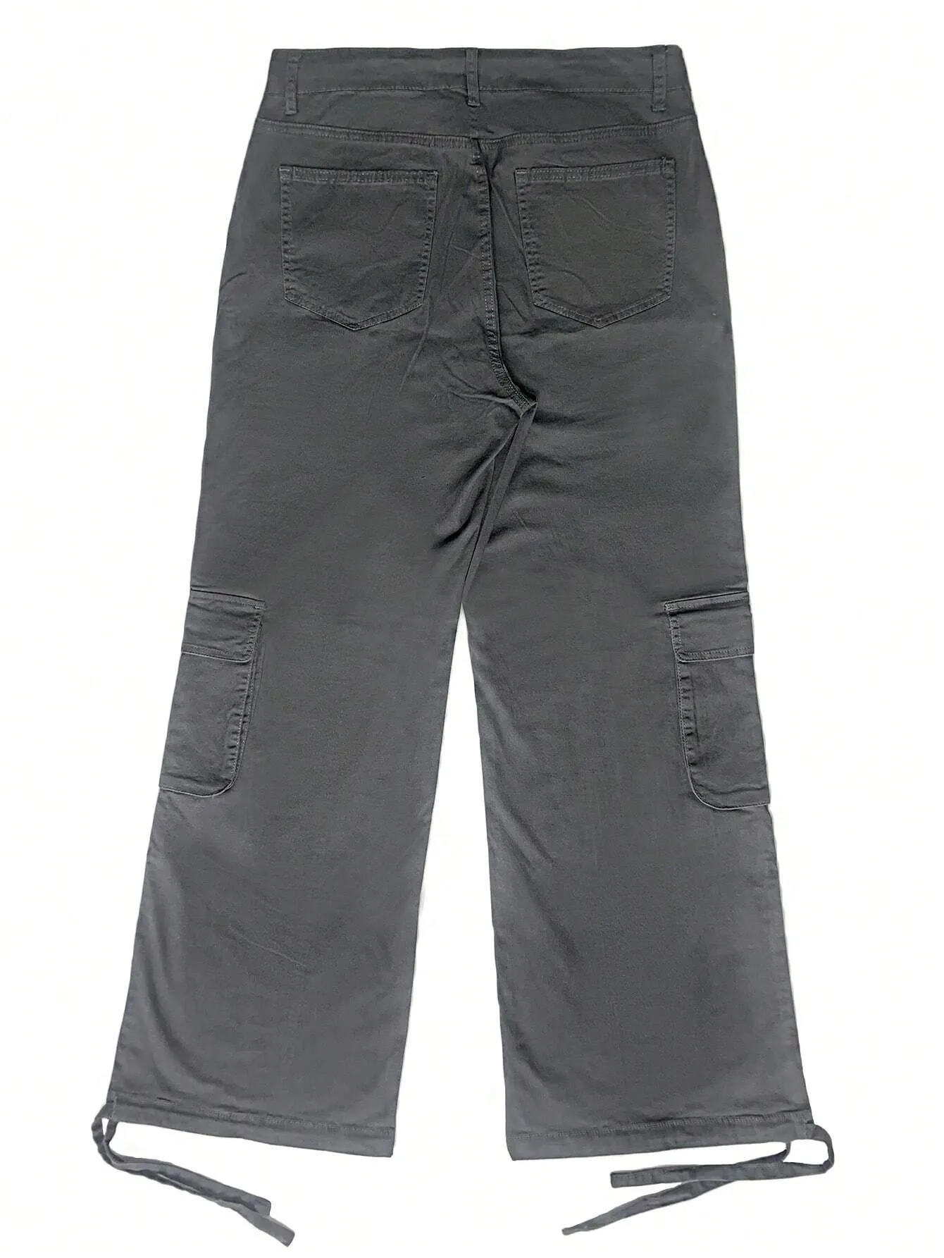 Flap Pocket Side Drawstring Cargo Pant