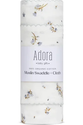 Floral Boys Swaddle   Cloth