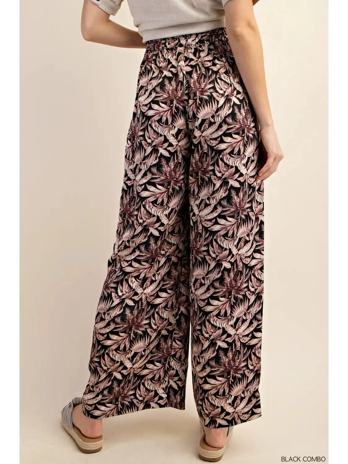 FLORAL PRINT PALAZZO PANTS