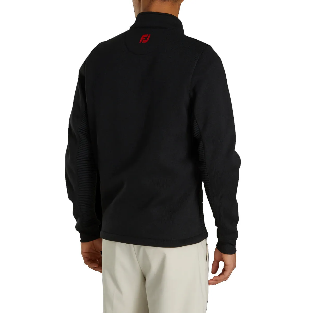 FootJoy Ribbed Sweater Fleece Mens Golf Jacket