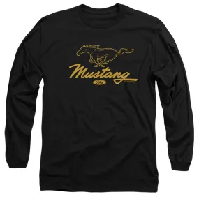 Ford Mustang Pony Script Long-Sleeve T-Shirt