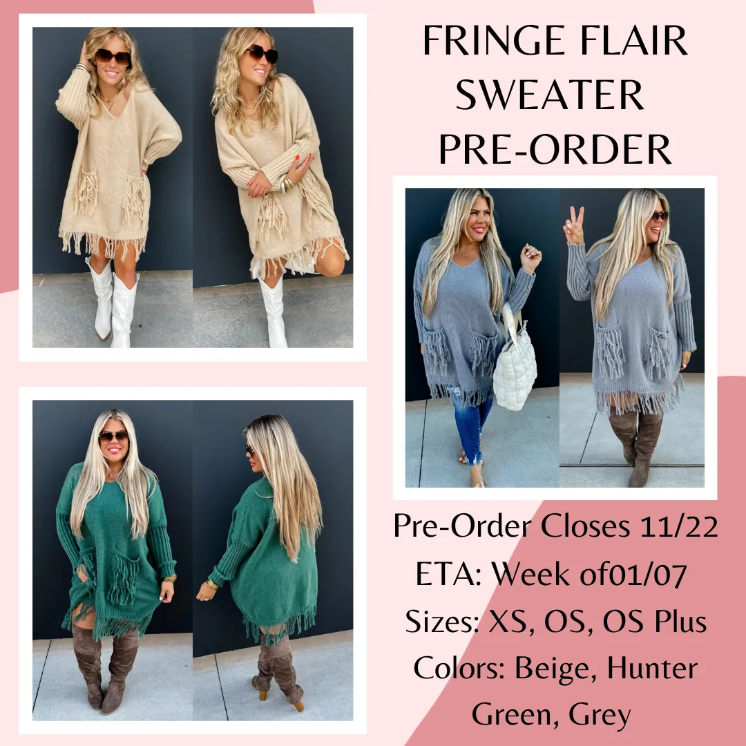 Fringe Flair Sweater Pre-Order