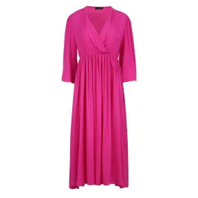 Fuchsia Empire Line Dress