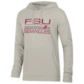 Gear Men's FSU Seminoles Arrowhead Design Long Sleeve Hooded T-shirt - Beige