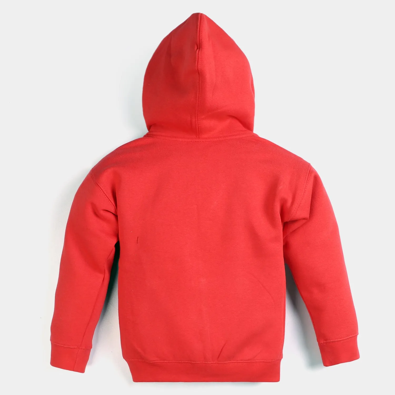 Girls Knitted Hooded Jacket - Red