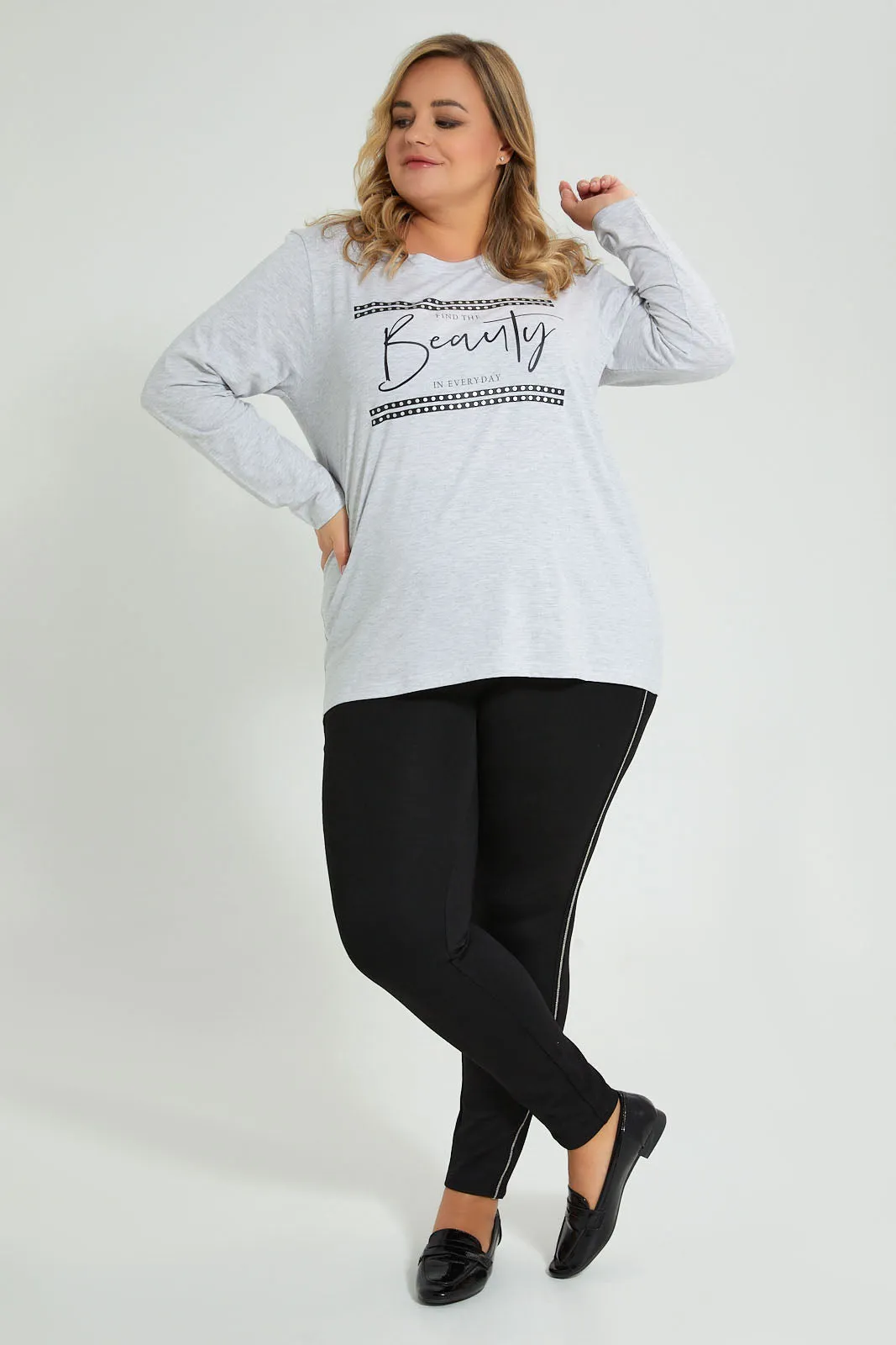 Grey Beauty Long Sleeve T-Shirt