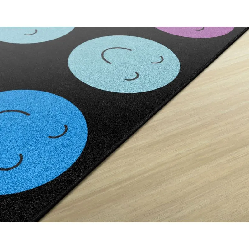 Groovy Grins Happy Faces Classroom Rug