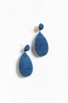 Hailey Blue Teardrop Earrings