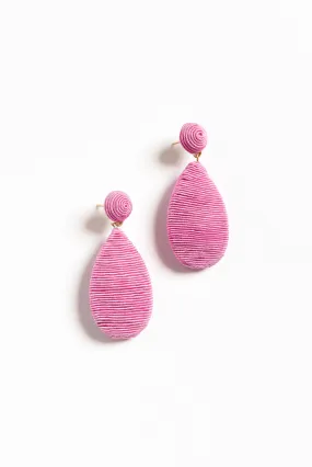 Hailey Pink Teardrop Earrings