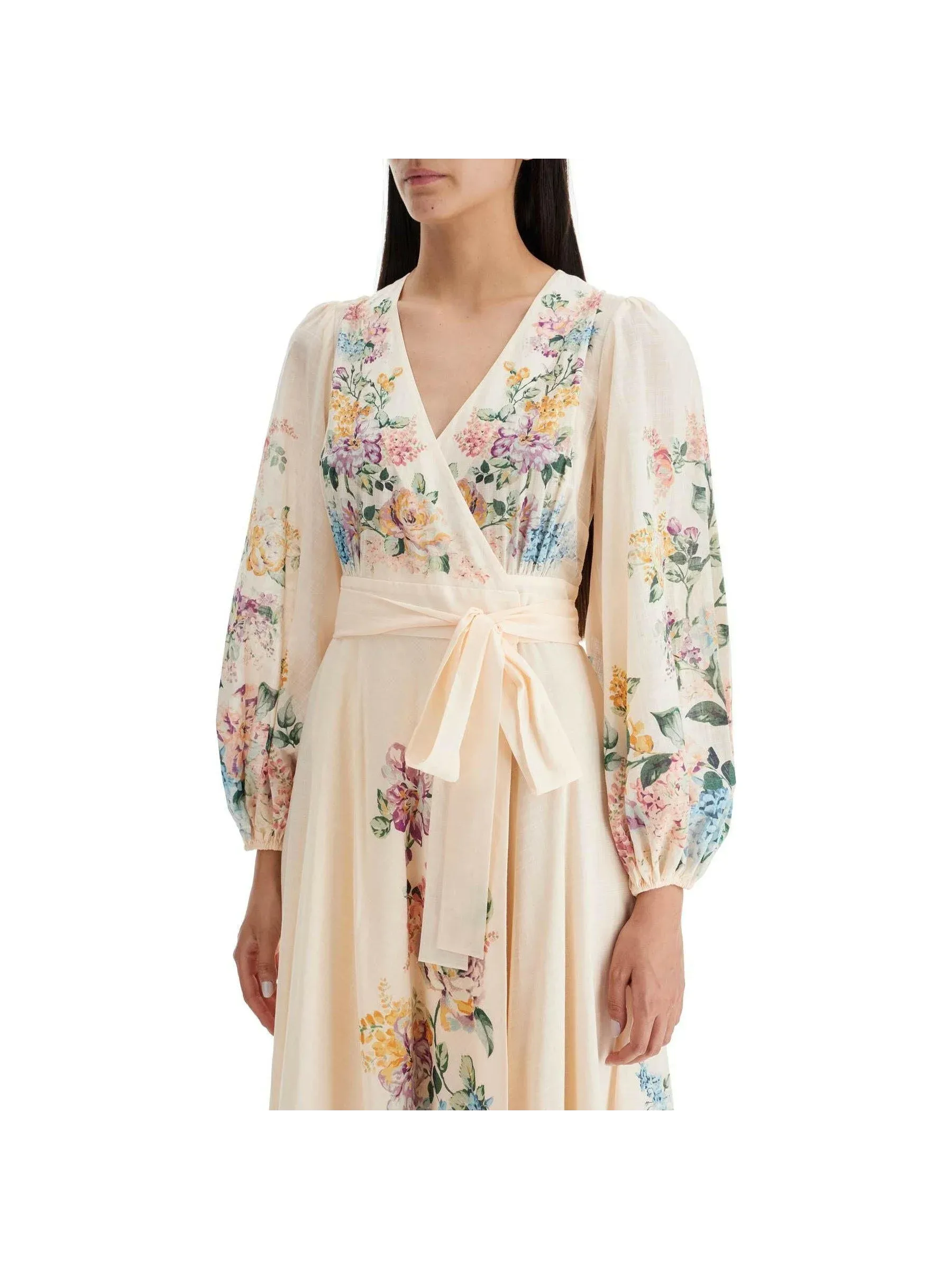 Halliday Floral Linen Dress