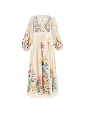 Halliday Floral Linen Dress