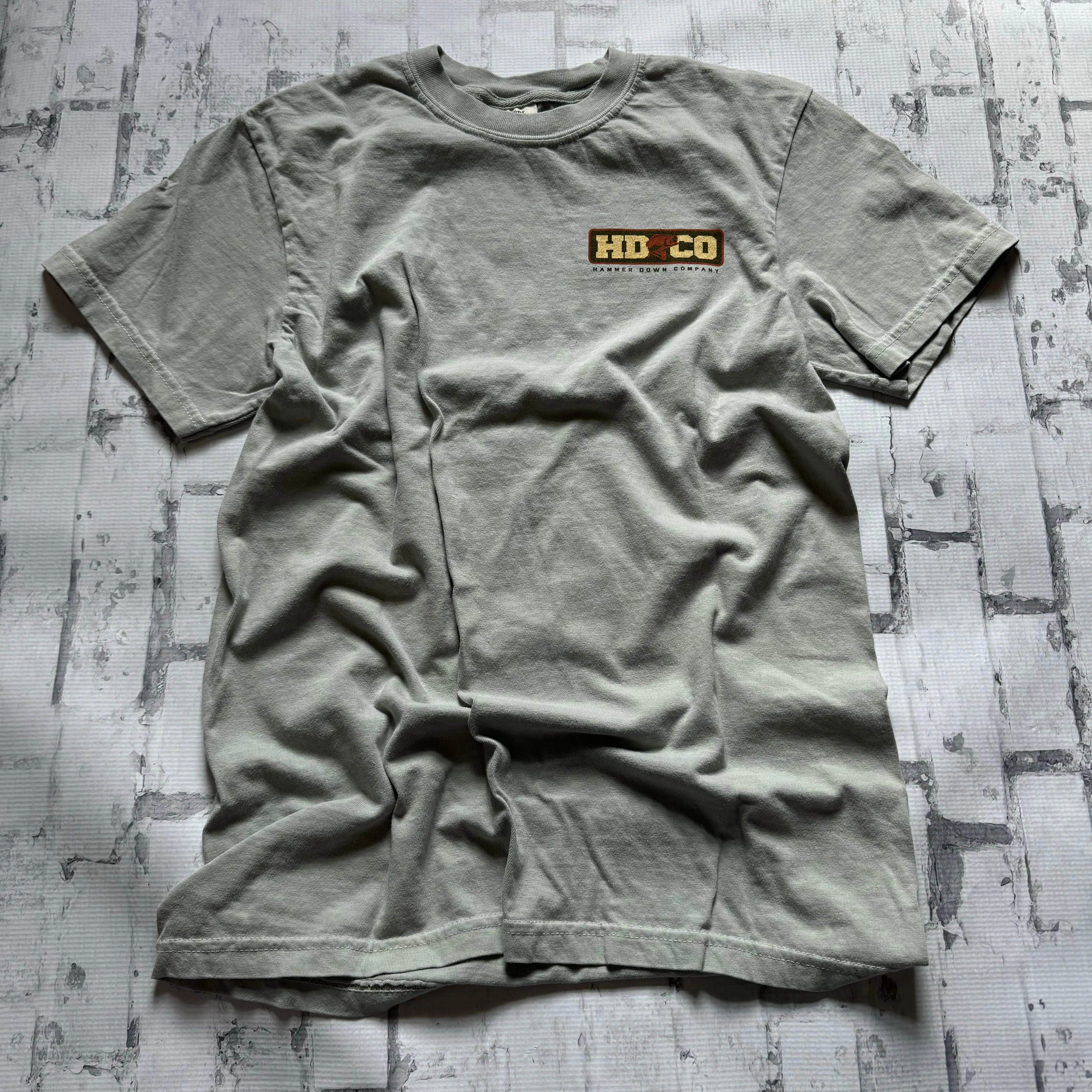 Hammer Down “Fish” Short Sleeve T-shirt - Sage