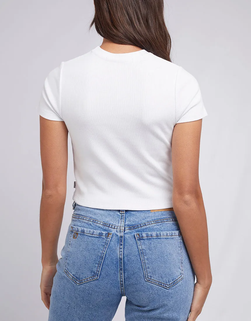 Harlem Rib Tee | White