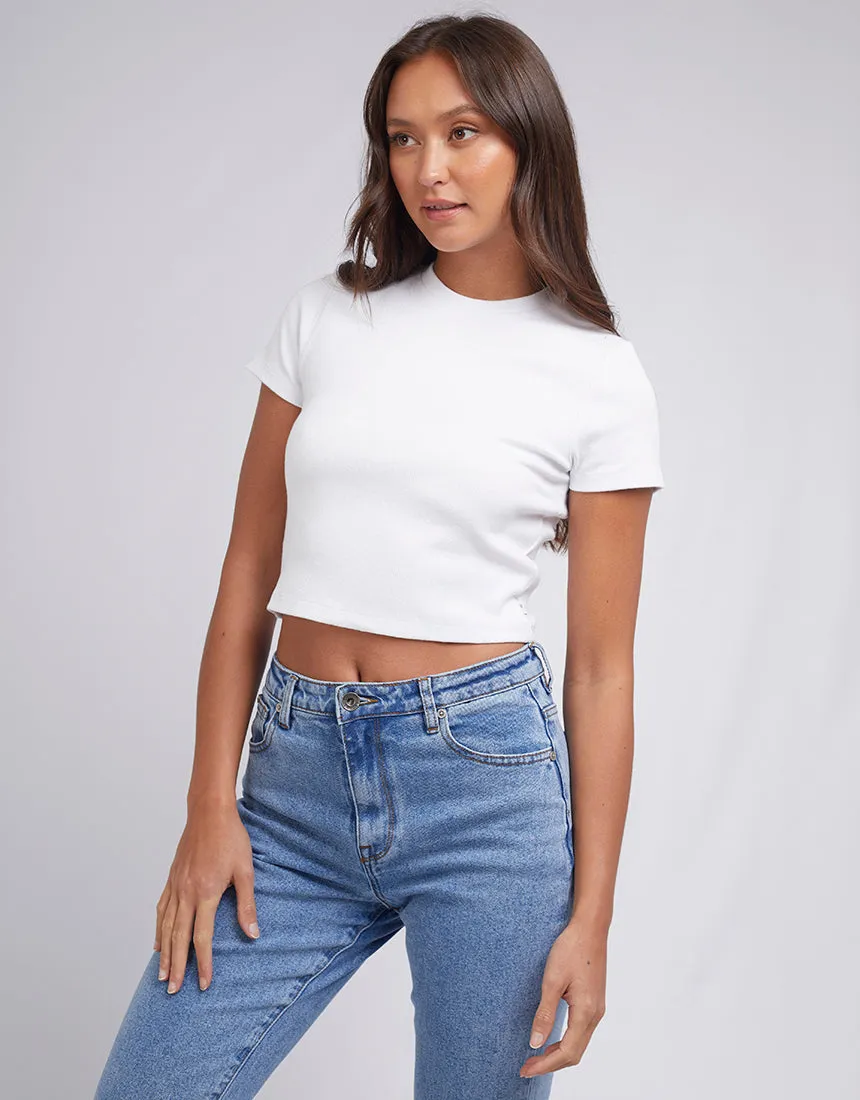 Harlem Rib Tee | White