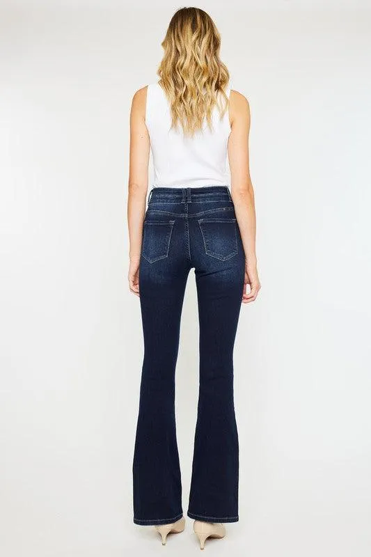 High Rise Wide Waistband Skinny Bootcut