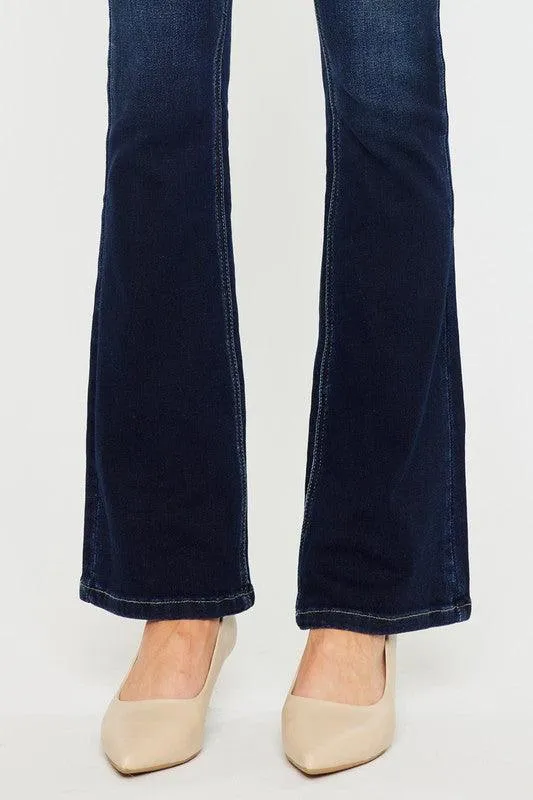 High Rise Wide Waistband Skinny Bootcut