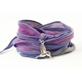 Hummingbird Jewelry, Silk Wrap Bracelet