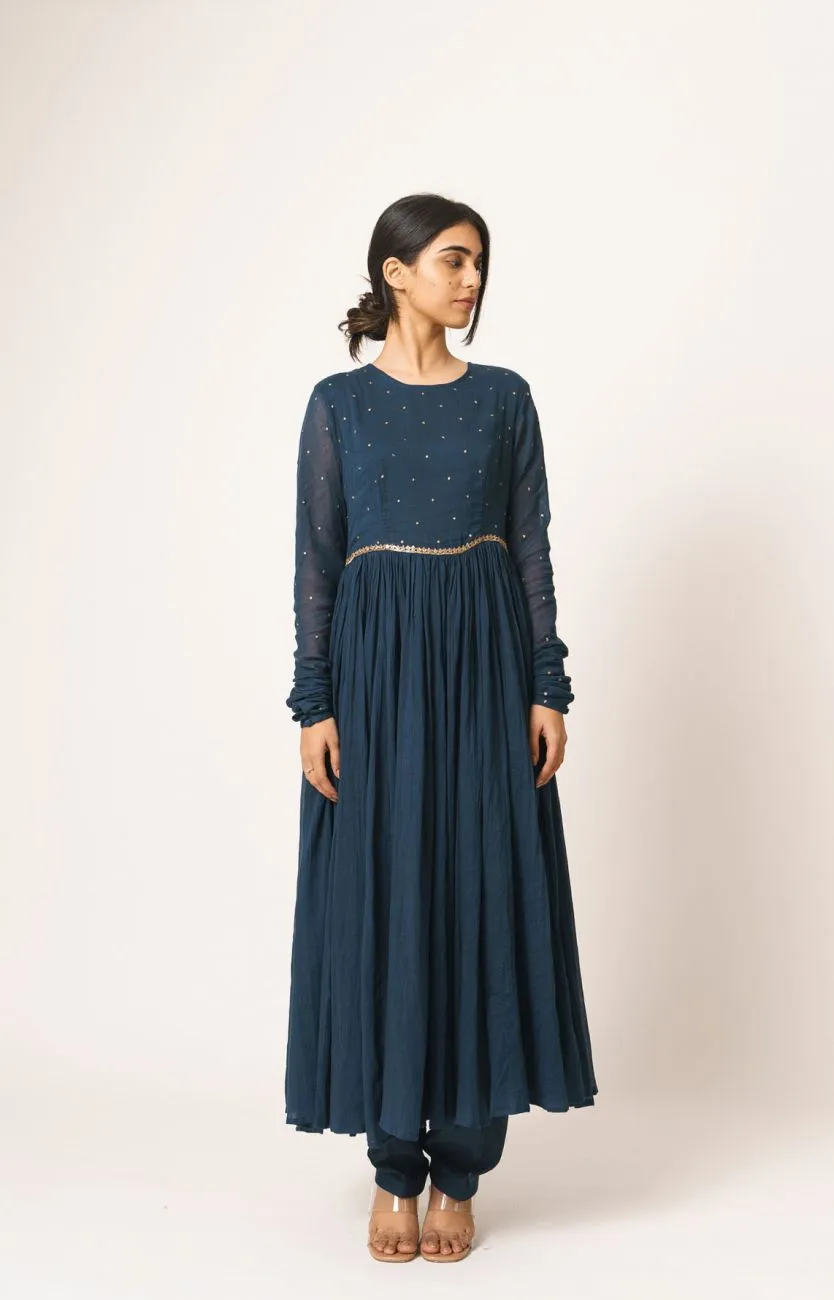 Indigo Anarkali