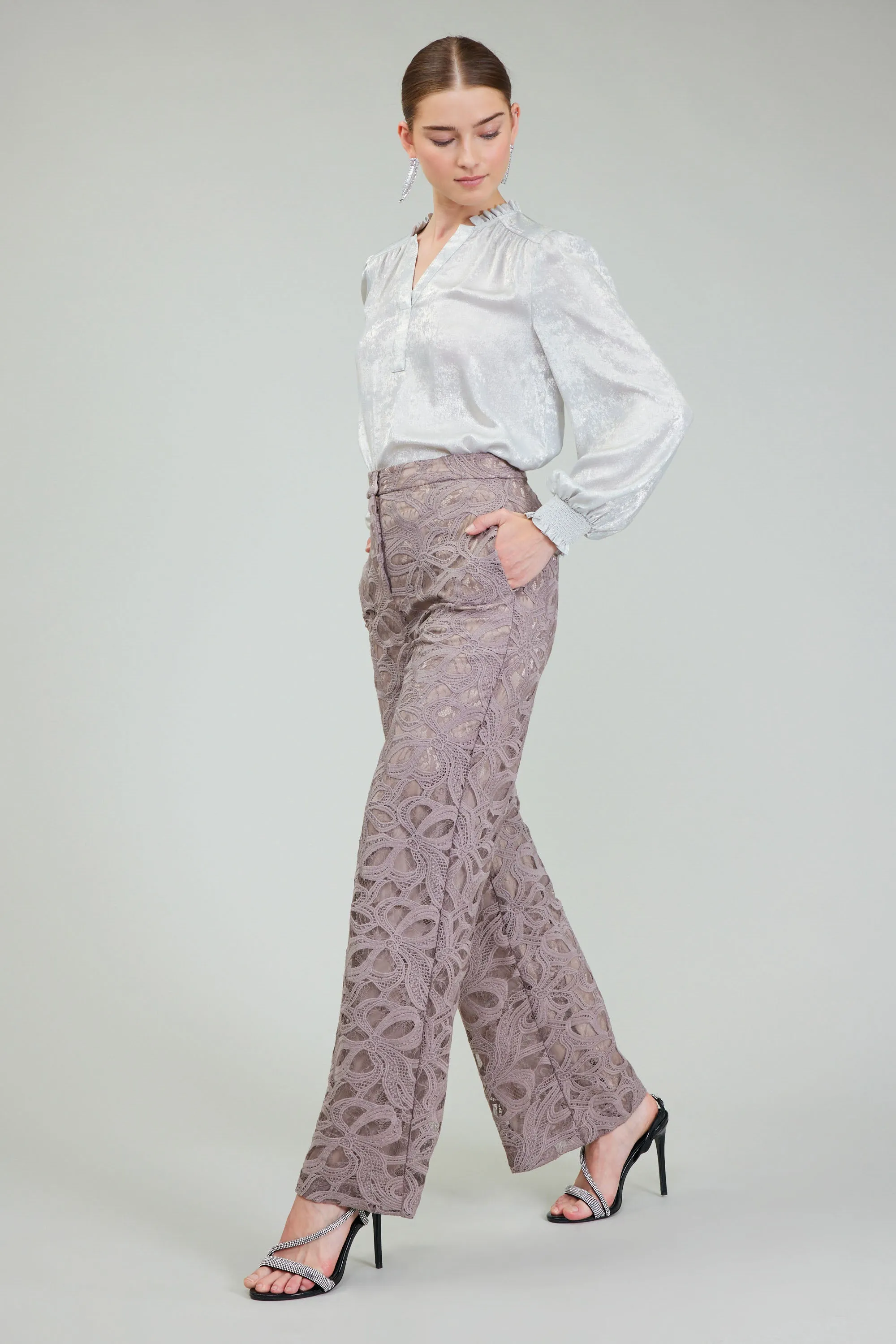 Lace Straight Pant