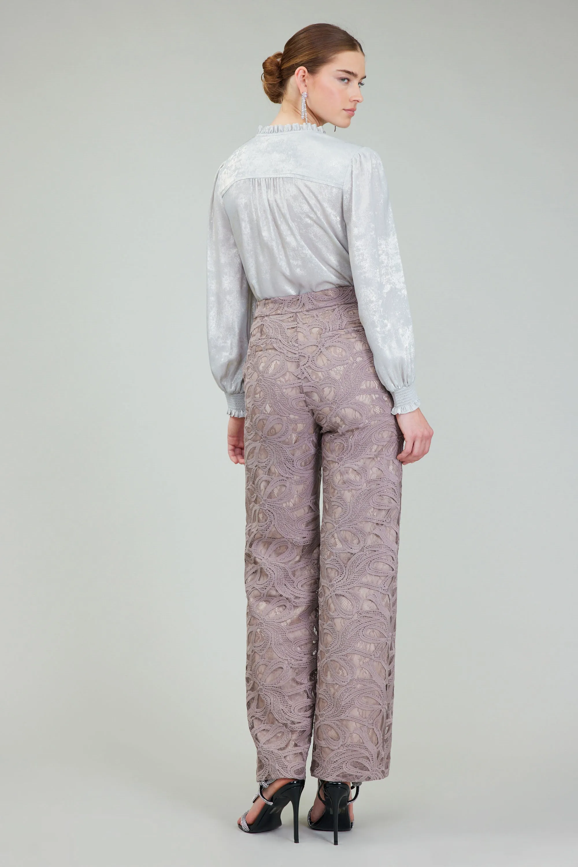 Lace Straight Pant