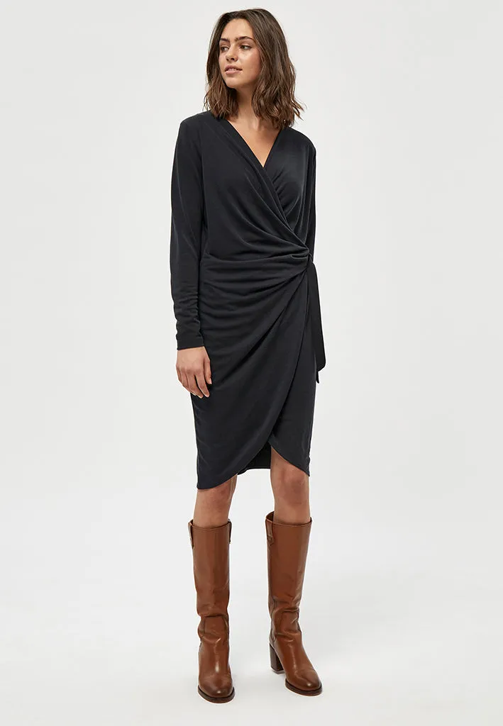 Lana Wrap Dress - Black