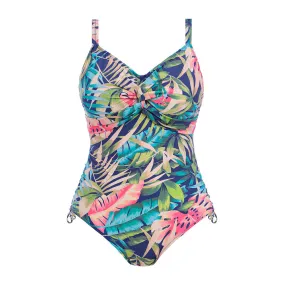 Langkawi French Navy Uw Twist Front Swimsuit With Adjustable Leg