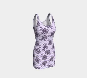 Lavendar Florals Bodycon Dress