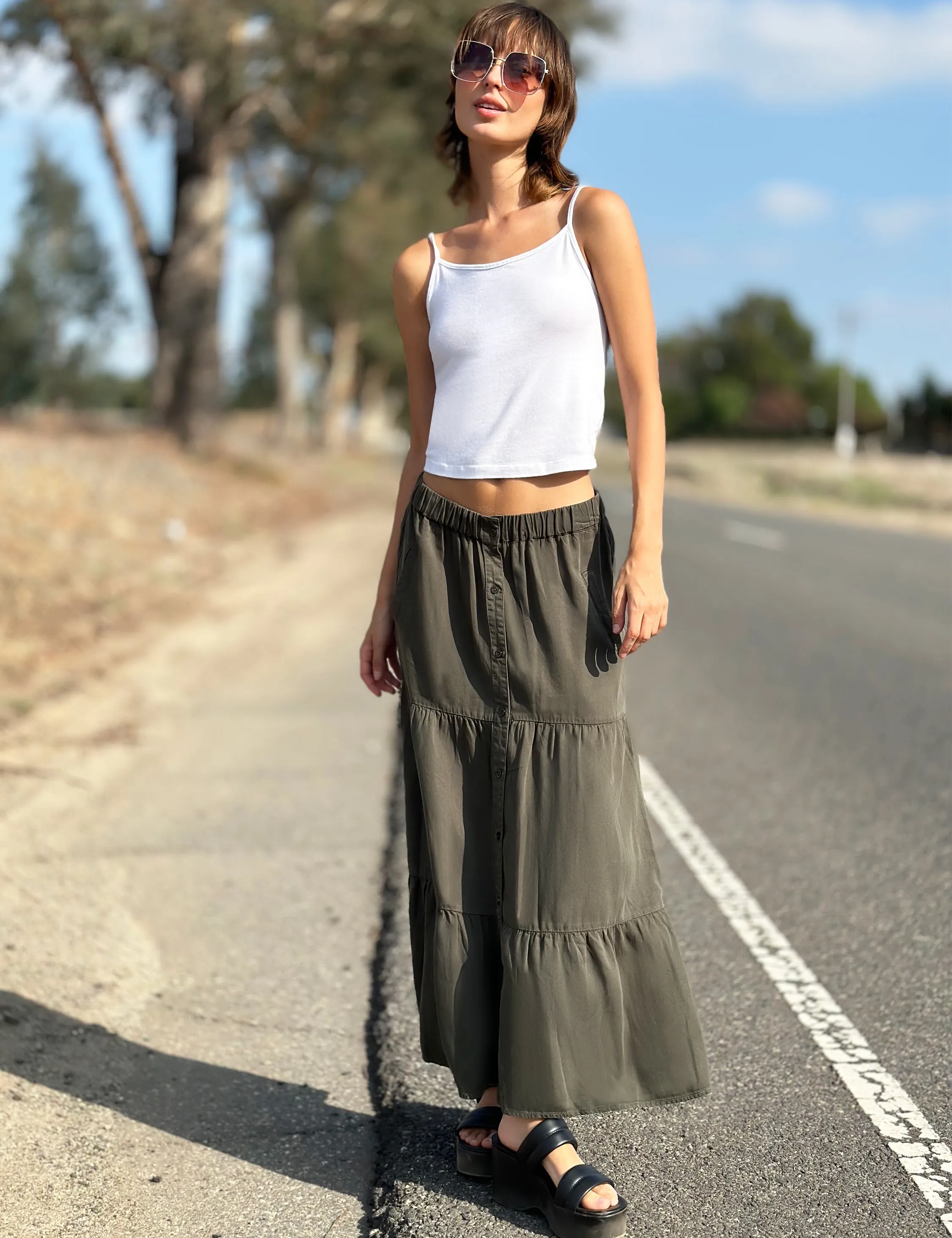 Layered Maxi Skirt