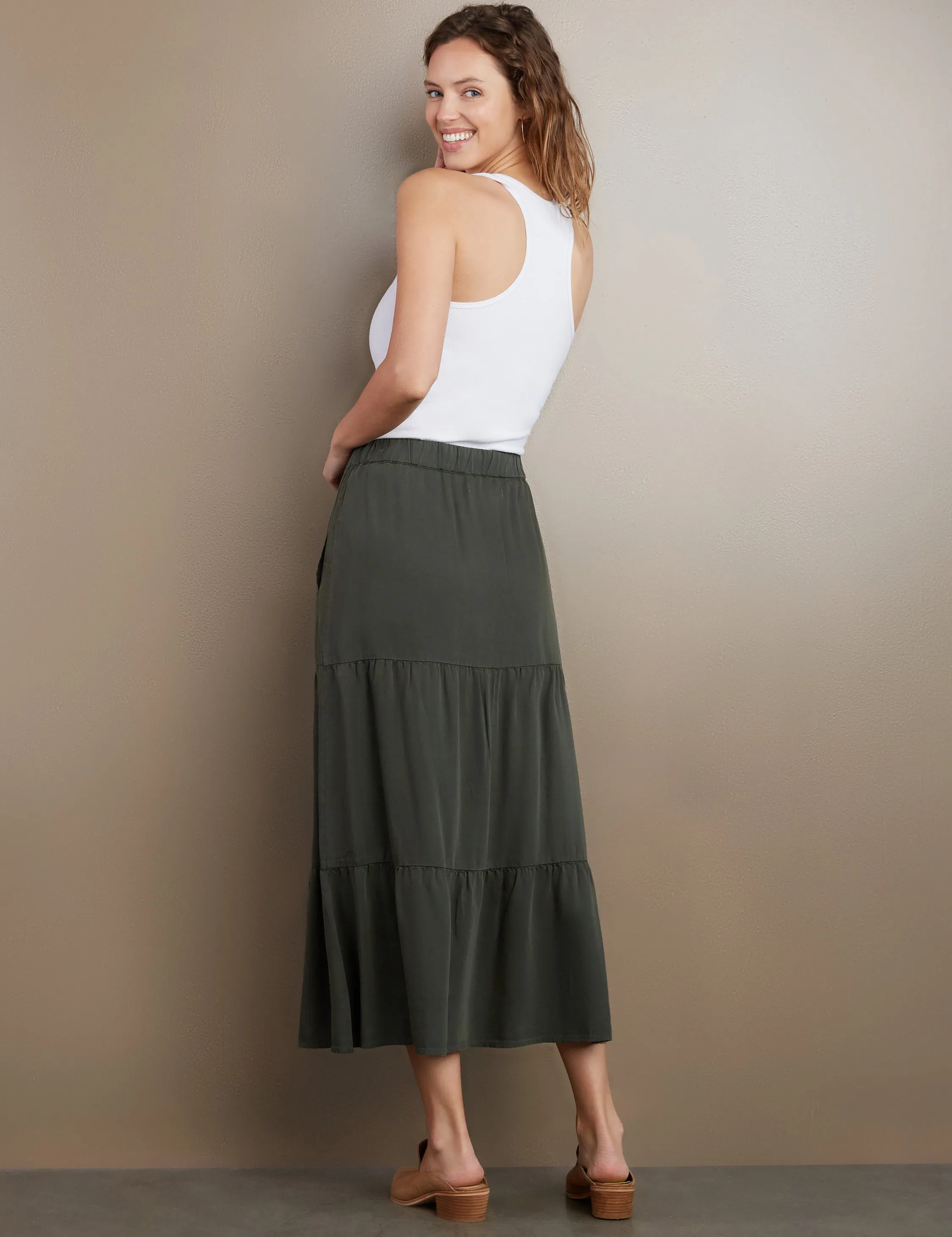 Layered Maxi Skirt