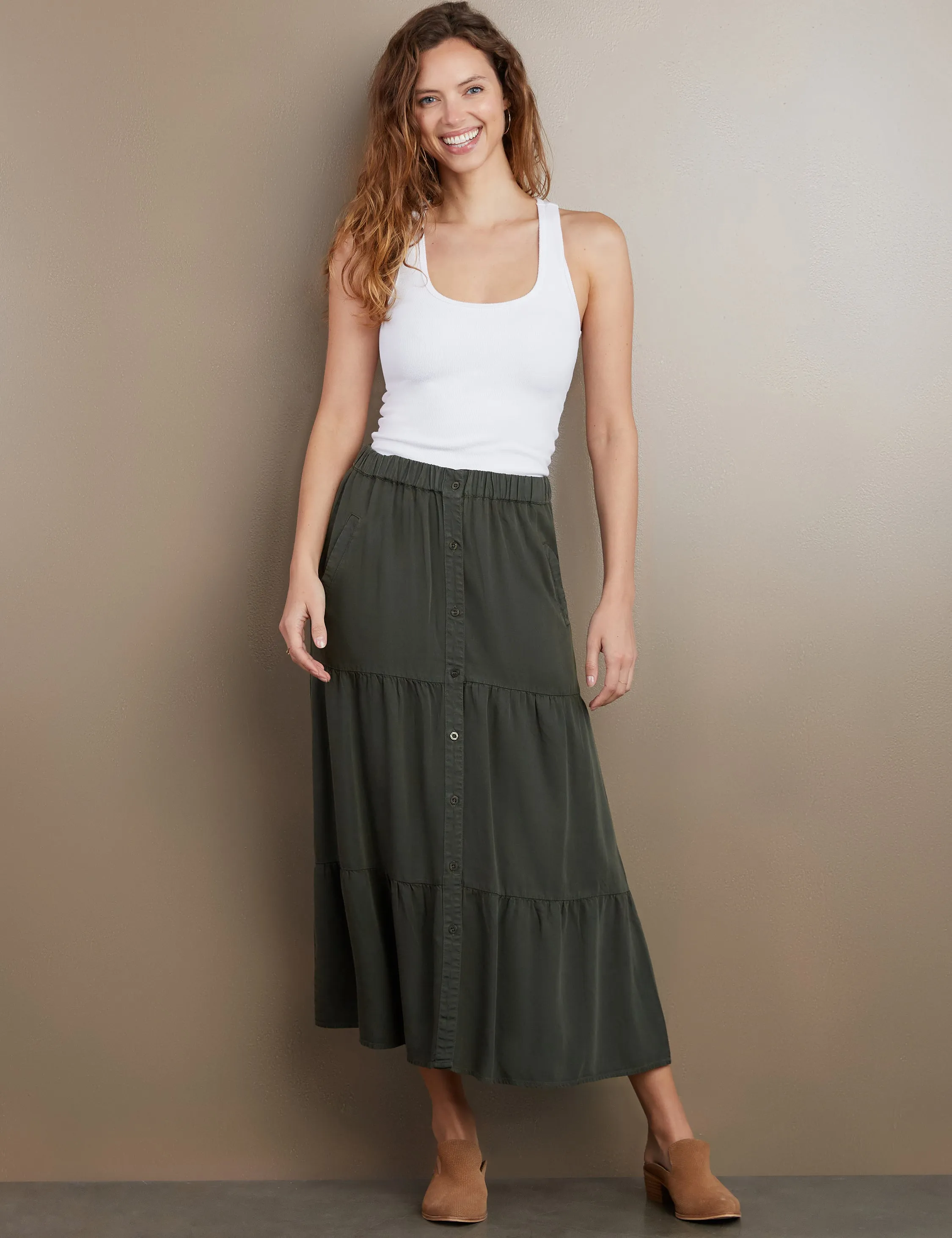 Layered Maxi Skirt