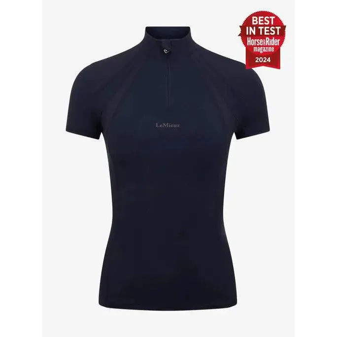 LeMieux Mia Mesh Short Sleeve Base Layer Navy