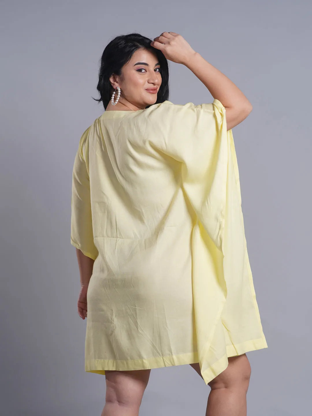 Lemon Rayon Kaftan - Breathtaking