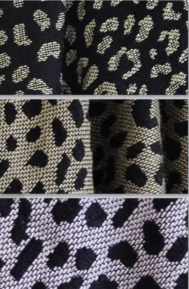 Leopard Black/Tan Rayon Throw