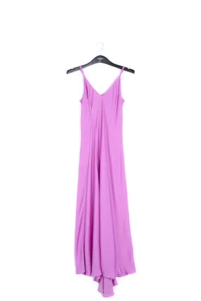 Lilac maxi-length slip dress