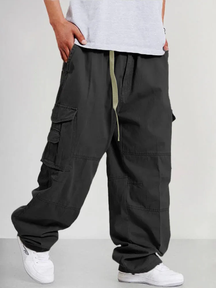 Loose 100% Cotton Cargo Pants