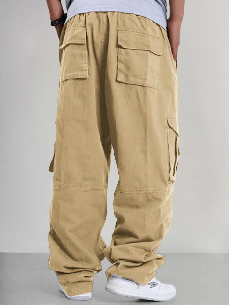 Loose 100% Cotton Cargo Pants