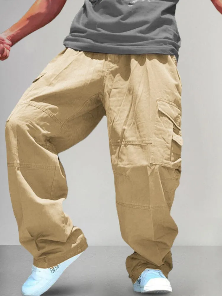 Loose 100% Cotton Cargo Pants