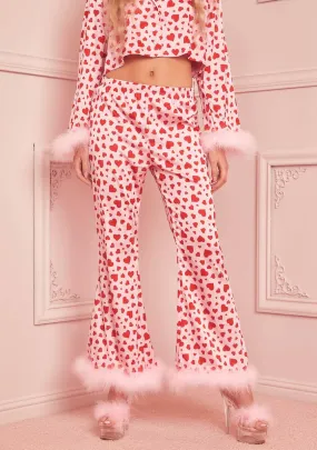 Love Surrounds Me Pajama Pants - Pink/Red