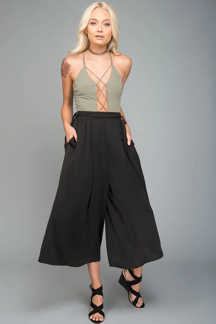 Lucy Loose Fit Wide Leg Pants Black