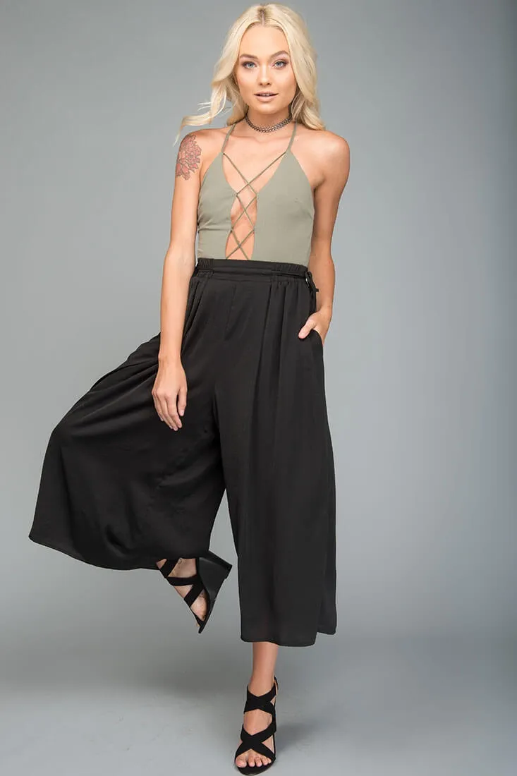 Lucy Loose Fit Wide Leg Pants Black