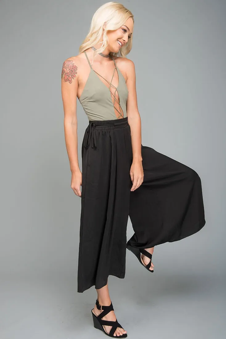 Lucy Loose Fit Wide Leg Pants Black