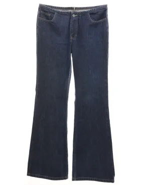 Medium Wash Flared Y2K Jeans - W30 L32