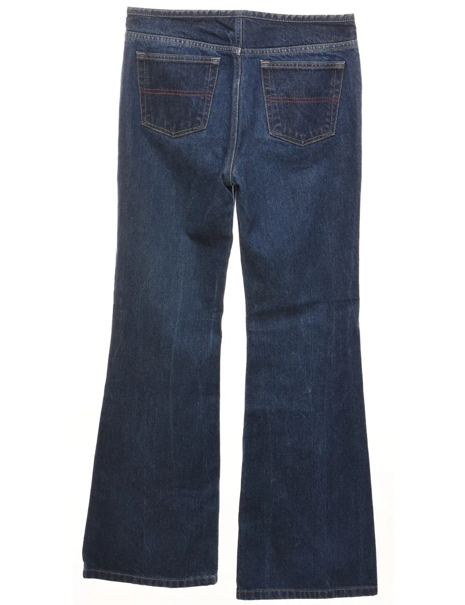 Medium Wash Flared Y2K Jeans - W30 L32