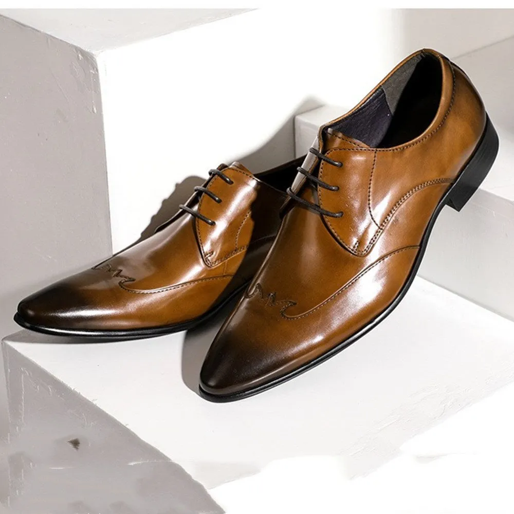 Men Business Lace Up Oxford Shoes