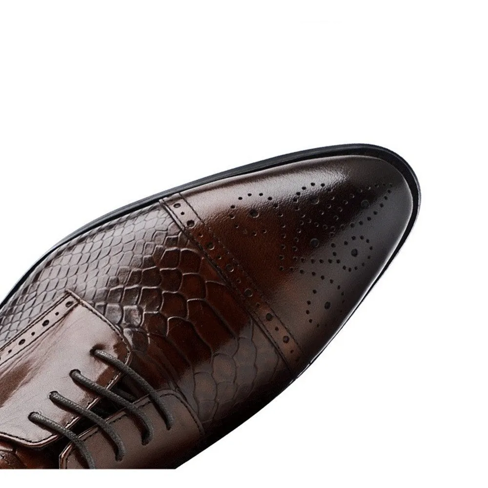 Men Captoe Lace Up Oxford Shoes