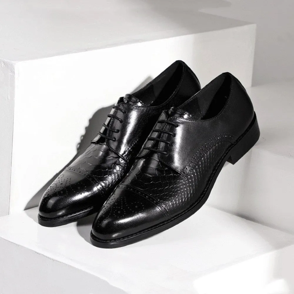 Men Captoe Lace Up Oxford Shoes