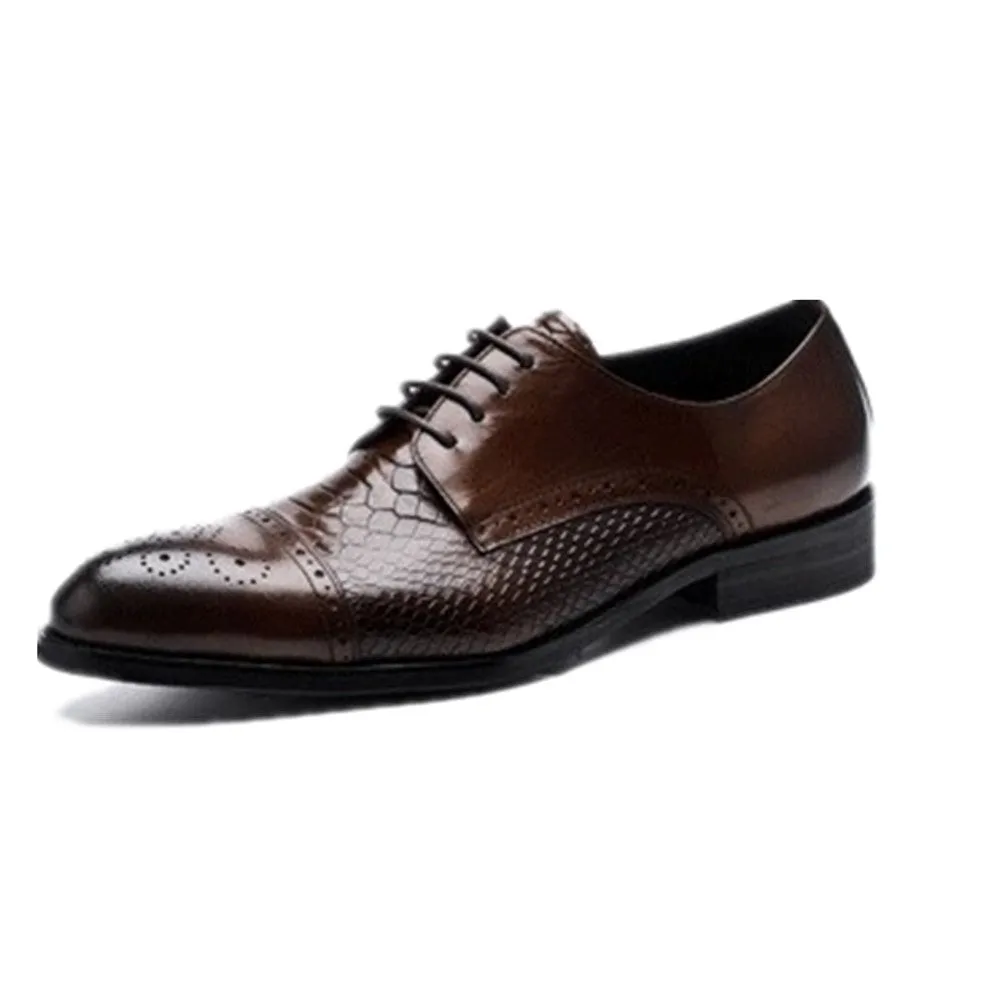 Men Captoe Lace Up Oxford Shoes