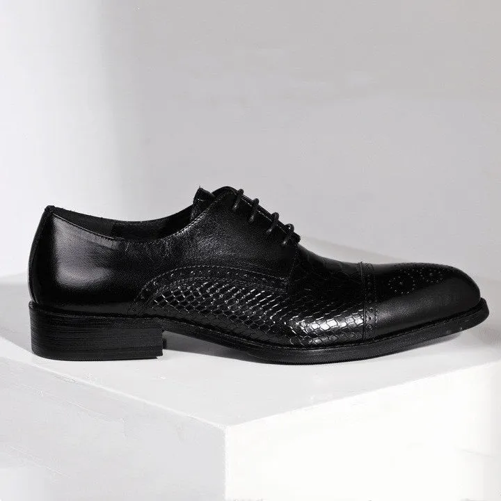 Men Captoe Lace Up Oxford Shoes