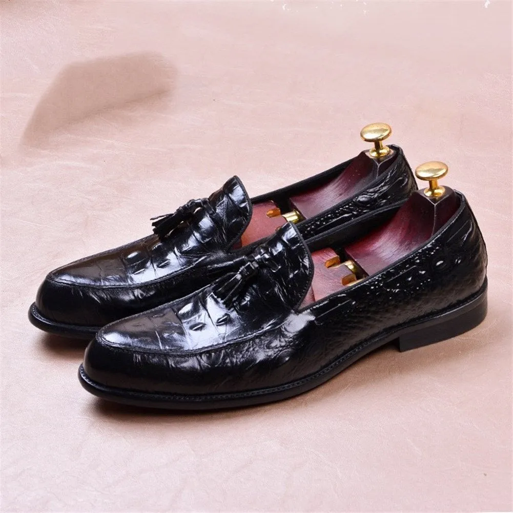 Men Tassel Decoration Moccasin Toe Loafer