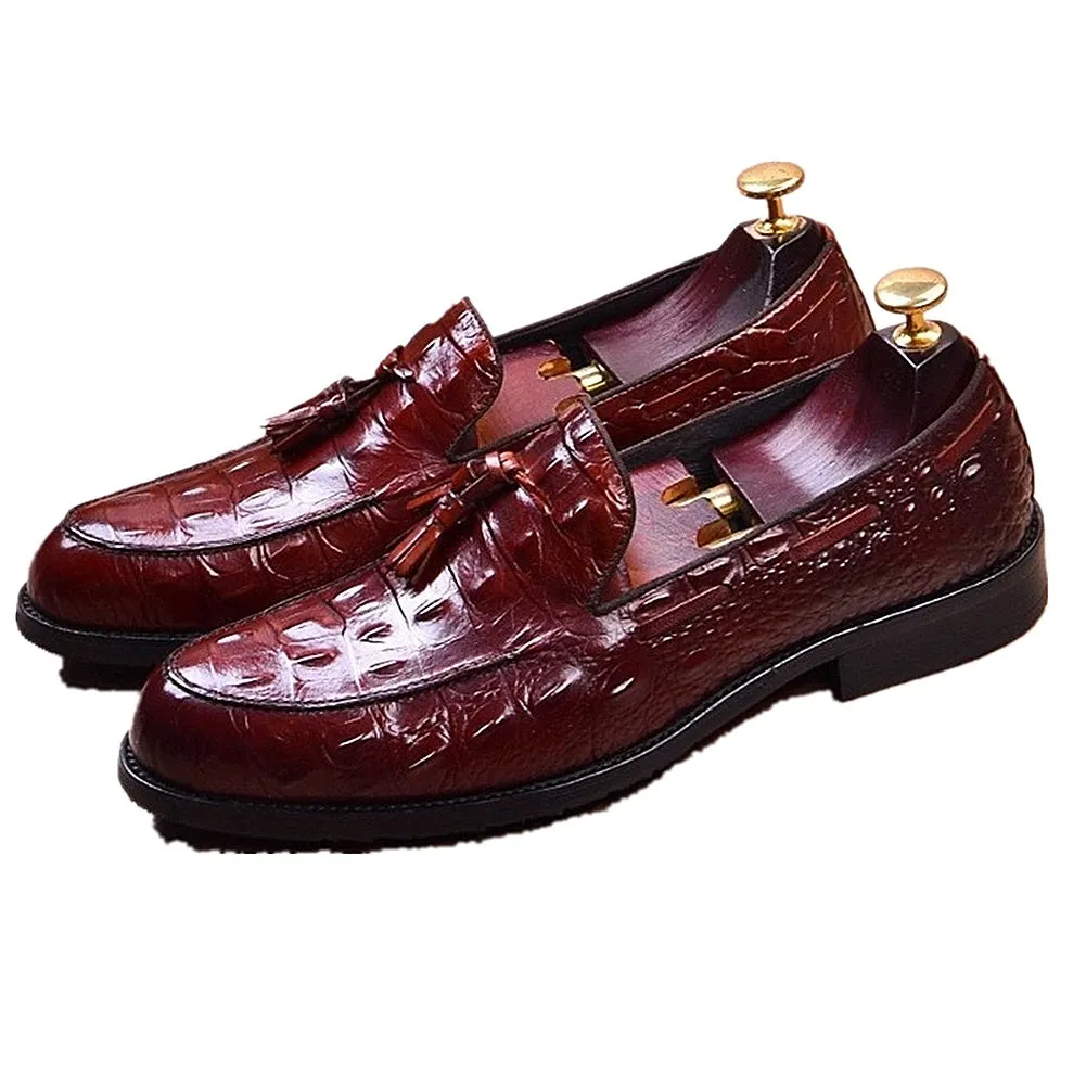 Men Tassel Decoration Moccasin Toe Loafer